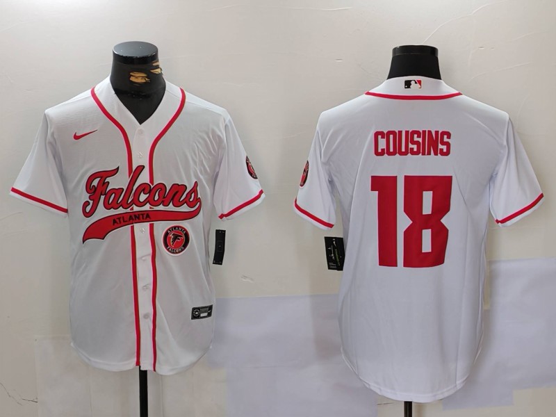 Men 2026 Atlanta Falcons #18 Cousins white Nike Limited NFL Jersey 081500